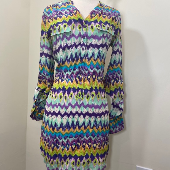 Haute Hippie Multi color Shirt Dress - Tunic - Picture 1 of 7